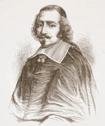 Mazarin bíboros (a Versailles-i Galéria portréjából), illusztráció a Protestantizmus történetéből, James Aitken Wylie (1808-1890), pub. 1878