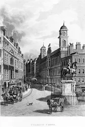Charing Cross, felnéz a strandra, 1811