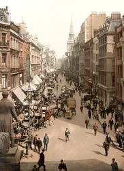 Cheapside, London (kézzel színezett fotó)