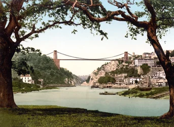 Clifton függőhíd (kézzel színezett fotó)