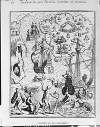 „Columbus at Isla Margarita” a „The Narrative and Critical History of America”-ból, szerkesztette Justin Winsor, London, 1886
