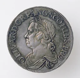Oliver Cromwell koronája (1599-1658), londoni pénzverde, 1658 (előlap) (ezüst) (a hátoldalt lásd: 168062)