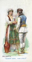 Szokásos köszöntés Bulgáriában, 1907