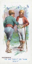 Szokásos köszöntés Romániában, 1907