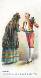Szokásos köszöntés Spanyolországban, 1907