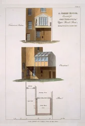 Tervezés egy zöld házhoz, kivitelezés G. Farrant számára, 1806