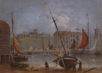 Doveri kastély és kikötő, 1830 körül