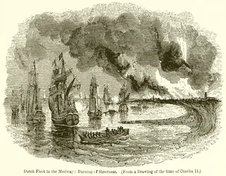 Holland Flotta a Medway-ben: Burning of Sheerness
