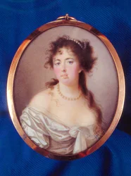 Emma Hamilton (akvarell pergamen)