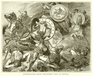 Epaminondas és Pelopidas Élet a csatában