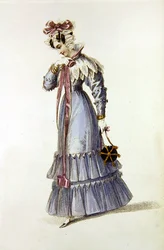 Estélyi ruha, divattányér az Ackermann
