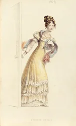 Estélyi ruha, divattányér az Ackermanns Repository of Arts-tól