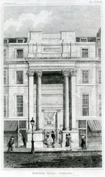 Exeter Hall, Strand, London a Gentlemans Magazine-tól