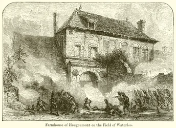 Hougoumont parasztháza Waterloo területén