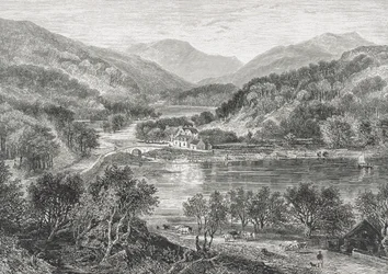 Flowerdale, Gairloch, 1880 körül, a "Scottish Pictures"-ből, a Religious Tract Society kiadásában, 1886 (metszet)