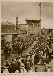 A Maude tábornok vezette brit csapatok hivatalos belépése Bagdadba, 1917. március 11., 1917-1919
