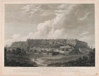 „Gwalior erőd” (vonalas metszet, színes)