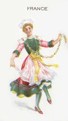 Franciaország, cigarettakártya, 1915