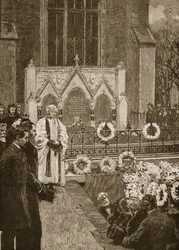 Lord Beaconsfield temetése Hughendenben