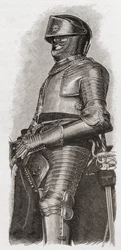 Aranyozott páncél, amelyet London városa adott I. Károlynak, J. R. Green „Az angol nép rövid története” című könyvéből, amely 1893-ban jelent meg