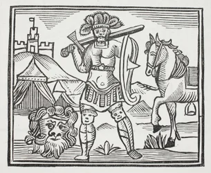 Srác, aki megölte Armarantot, illusztráció a Chap-books of the Eighteenth Century-ből, John Ashton, pub. 1882