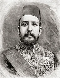 HH Muhammad Tewfik pasha, Tawfik of Egypt, 1890 (fametszet)