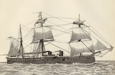 HMS Alexandra, a „The National Encyclopaedia”-ból, William Mackenzie, London, 19. század vége