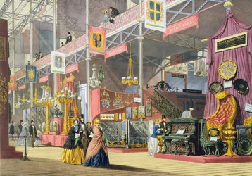 Hardver és fafaragó gépek, az 1851-es Nagy Kiállításon, a Dickinsons Comprehensive Picturestől
