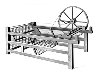 Hargreavess Spinning Jenny, metszett T.E. Nicholson, 1834