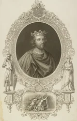 III. Henrik (1207-72) Anglia királya a „The Gallery of Portraits” című filmből, 1833-ban