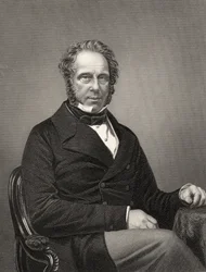 Henry John Temple Palmerston, Palmerston, az 1858-ban megjelent „The History of the Indian Mutiny” című művéből (metszet)