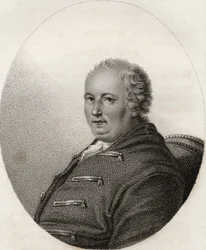 Horatio Walpole, vésette Geremia, illusztráció a „Királyi és nemes szerzők katalógusa IV. kötetéből”, 1806-ban megjelent