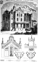 Ház az Avenue Roadon, a Regents Parkban, Hector Horeau tervezte, 1859