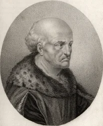 Humphrey, Gloucester hercege, Gerimia metszete, „A királyi és nemes szerzők katalógusából”, 1806-ban jelent meg