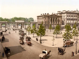 Hyde Park, London (kézzel színezett fotó)