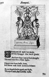 Illusztráció a Theatrum Chemicum Britannicumból, Elias Ashmoletól, először 1652-ben jelent meg