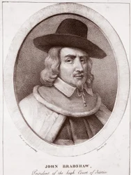 John Bradshaw, Gravedonnak tulajdonítva, de Langlume metszete