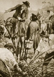 John Metcalf felügyeli az útépítést