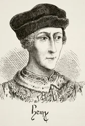VI. Henrik angol király William Hickman Smith Aubrey (1858-1916) „Anglia nemzeti és hazai története” című könyvéből, London, 1890 körül.
