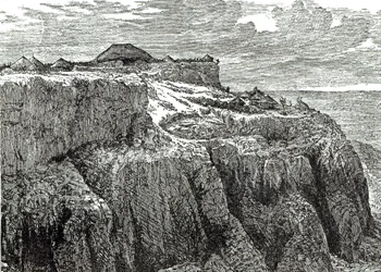 Theodore király háza, Magdala a Cassell illusztrált angol történetéből, 1868
