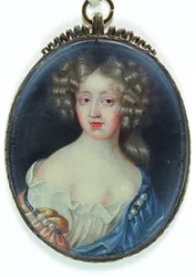Lady Margaret Cavendish, Newcastle hercegnője (akvarell elefántcsonton)