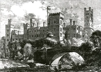 Lismore Castle, megjelent az 1858-as "Building News"-ban (metszet)
