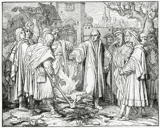 Luther Burns the Popes bullát 1520-ban, 1882-ben