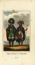 Nuku Hiva férfi és nő (Szent