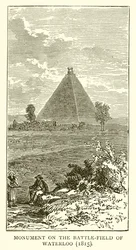 Emlékmű a Waterloo-i csatamezőn (1815)