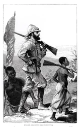 Mr. Henry Morton Stanley (1841-1904) A Tanganyika-tóhoz közeledik