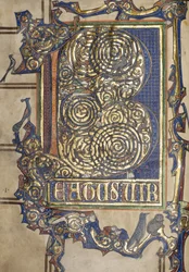 Ms. New Coll 358, előlap, Psalter, St. Alban