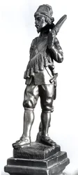 Testőr, 1638 (faragott fából)