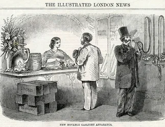 Új mozgatható gázvilágító készülék, a London Illustrated Newsból