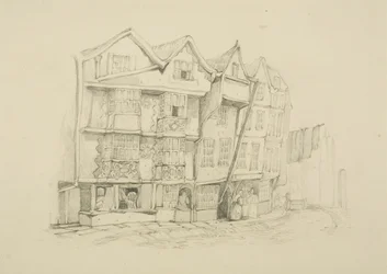 A Baldwin Street északi oldala (ceruza papíron)